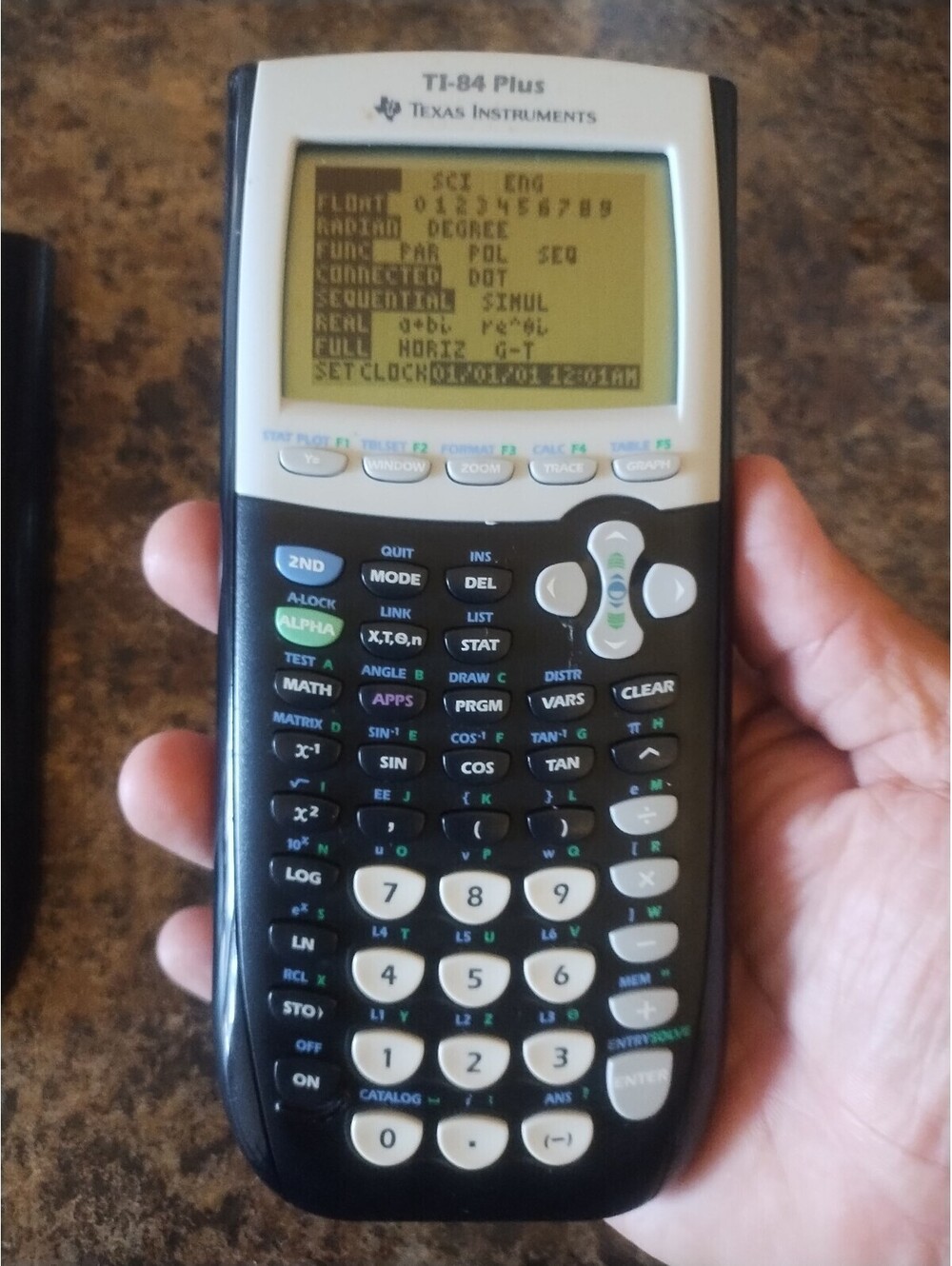 Texas Instruments TI-84 Plus Graphing Calculator - Black - Tested Working